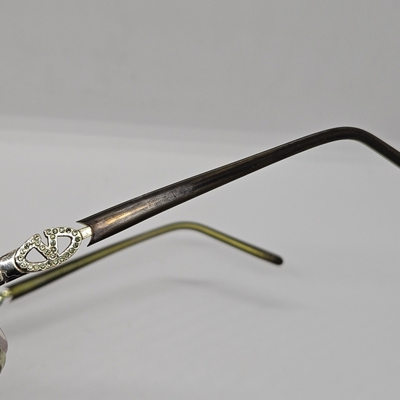 Valentino eyeglasses tortoiseshell frames with green rhinestone logo FOR FRAMES - Picture 4 of 10